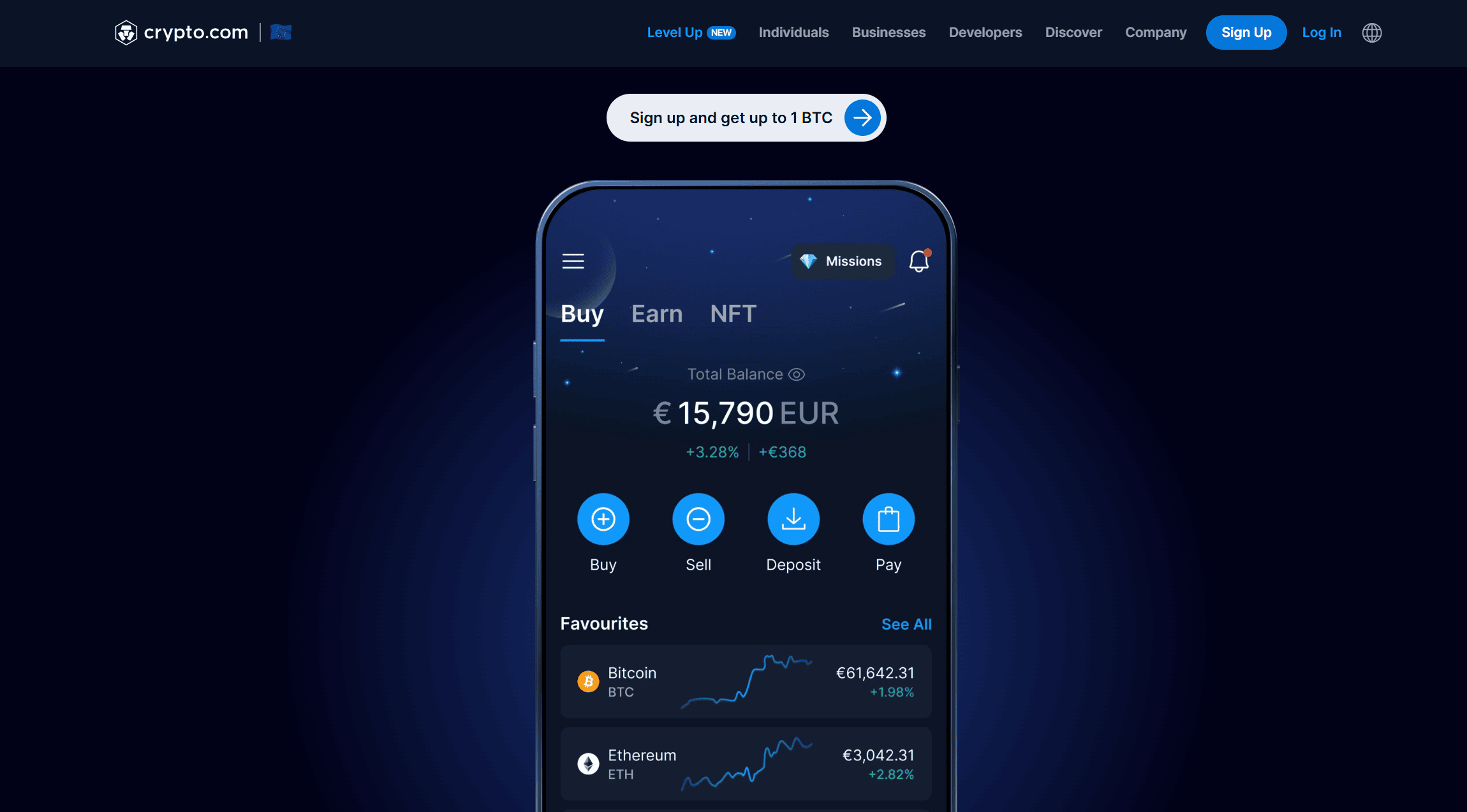 Crypto.com webbplats